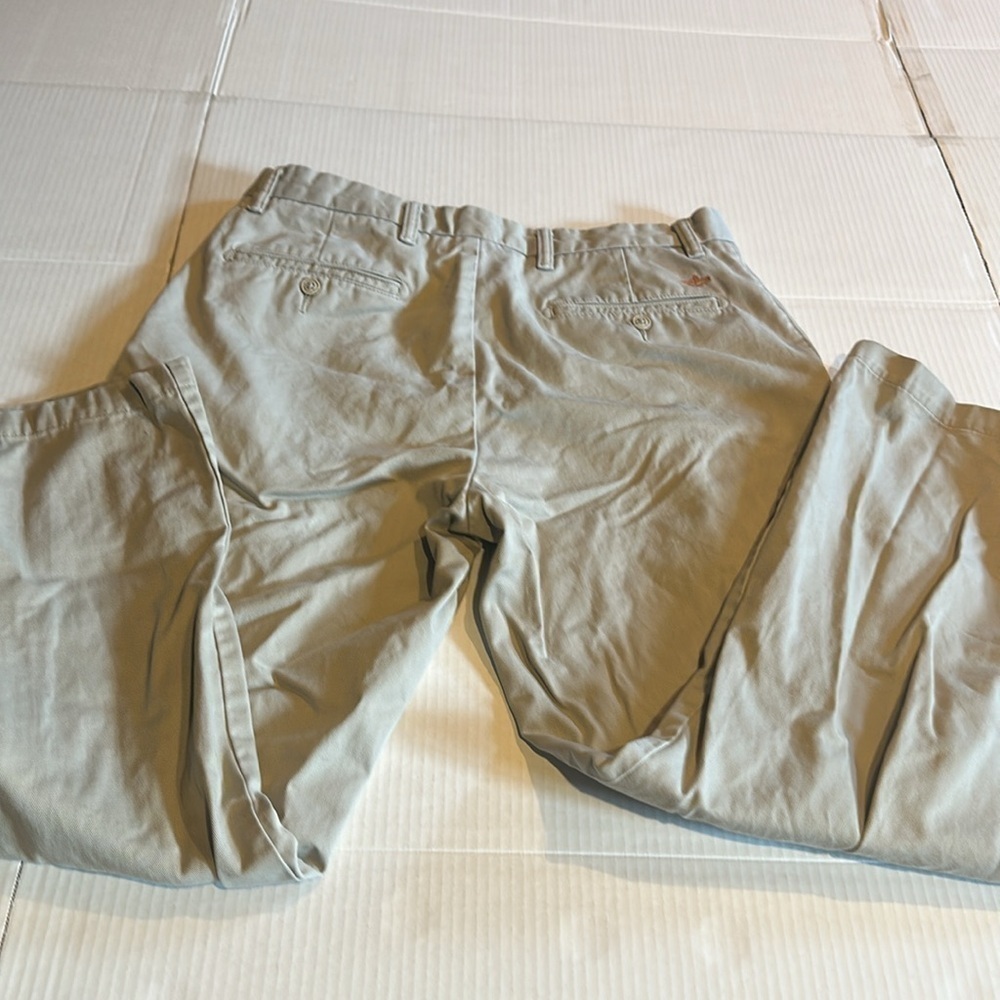 Dockers khaki D3 classic pants zipper front pockets front & back w buttons back - Picture 6 of 12